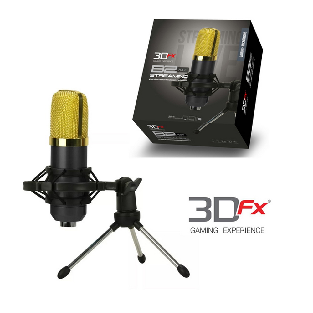 MICROFONO CONDENSADOR STREAMING B2 BLACK