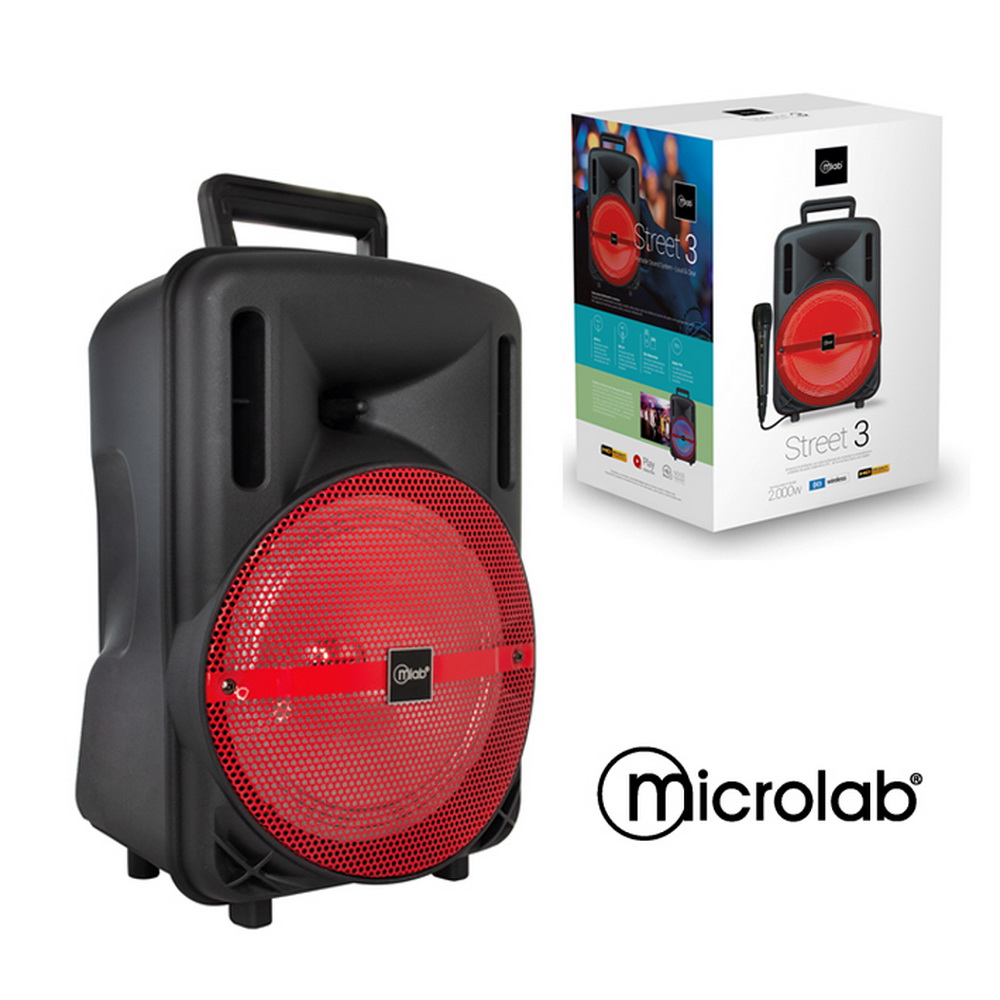 PARLANTE STREET 3 MICROFONO WIRED